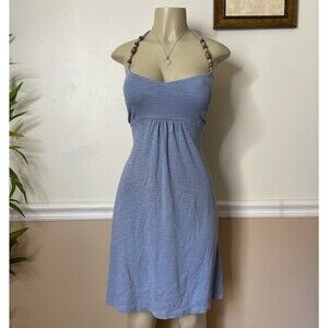 Tommy Bahama Women’s Y2K Vintage Beaded V-Neck Halter Dress
